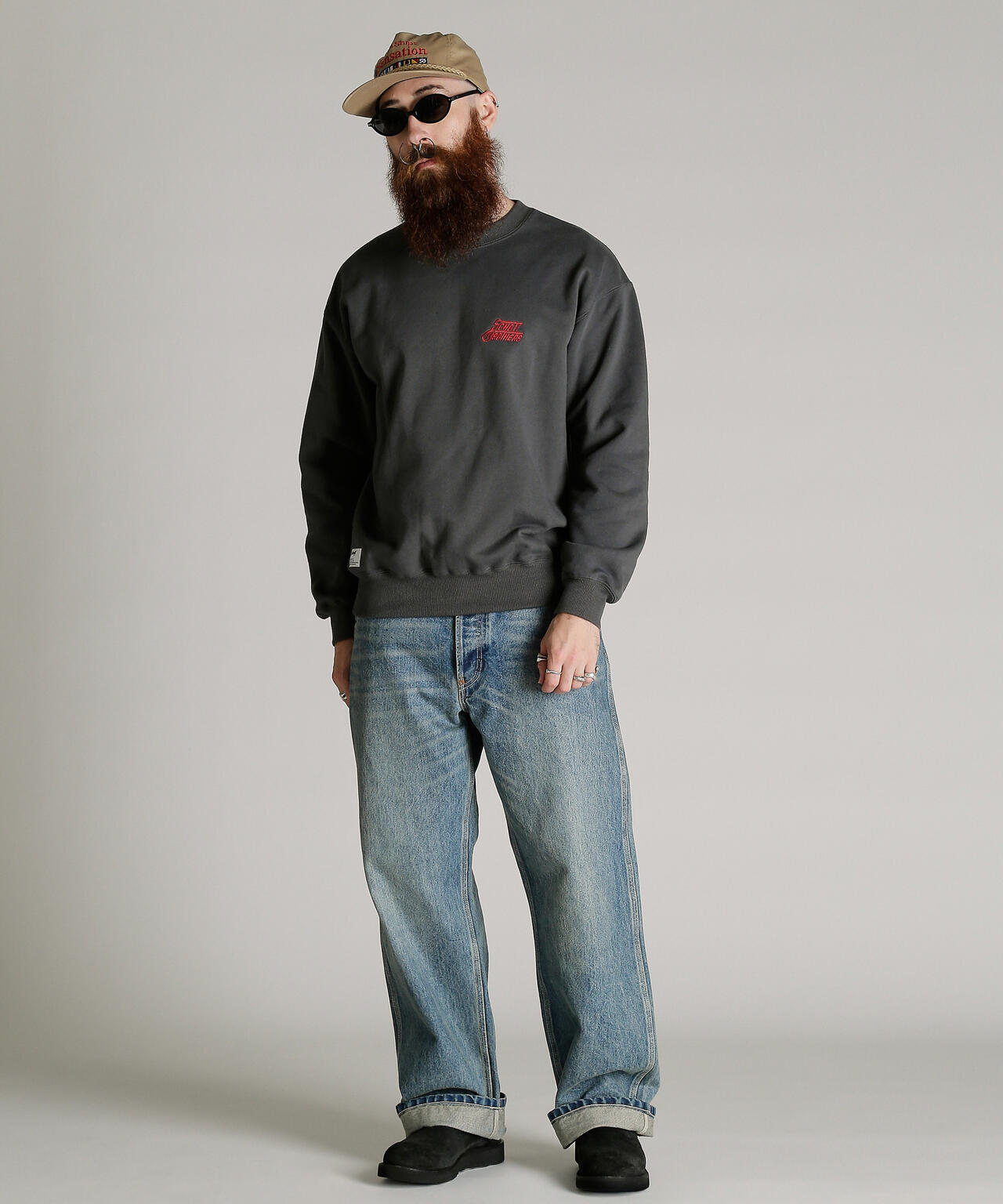 CREW SWEAT H.LOGO Schott BROS. EMB./クルー 刺繍スウェット ハート ロゴ ショット ブラザーズ