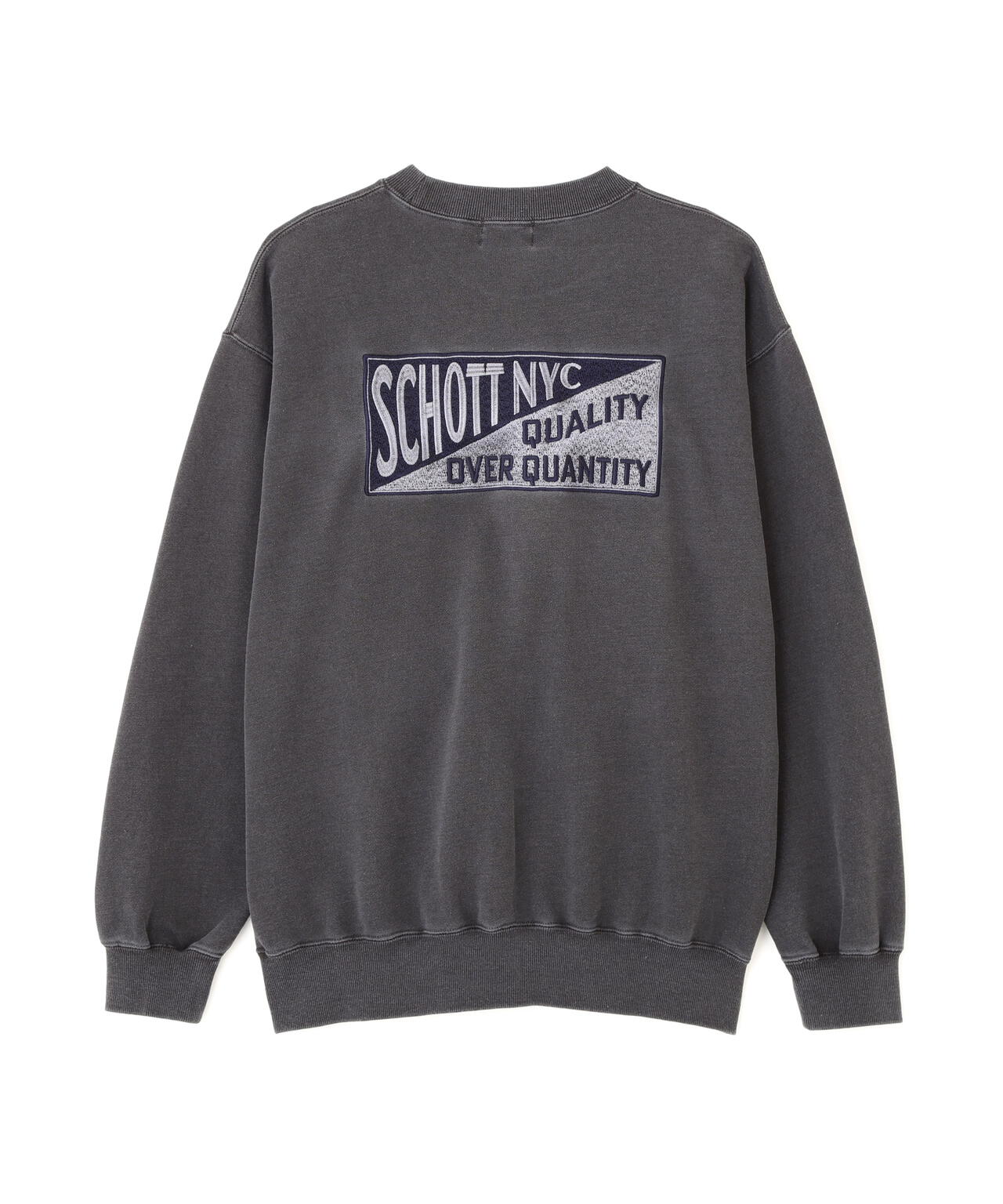 CREW SWEAT SQUARE Schott N.Y.C. EMB./クルー 刺繍スウェット スクエアー ショット ニューヨーク