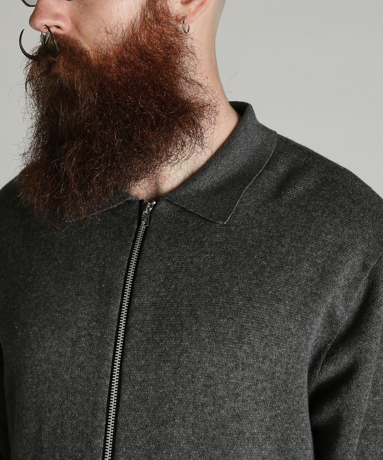 ZIP CARDIGAN/ジップカーディガン