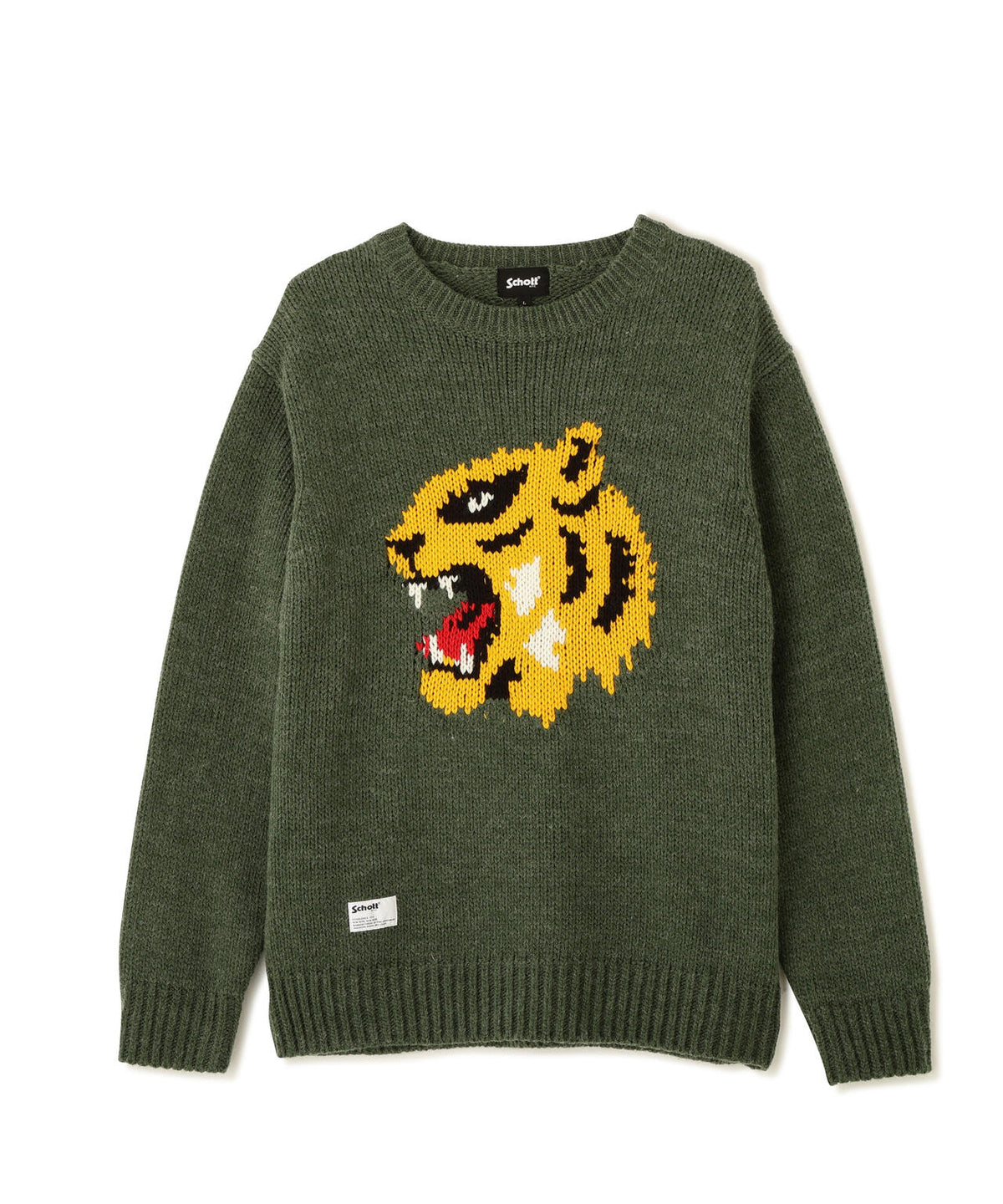 CREW KNIT FACE TIGER/クルー ニット フェイス タイガー