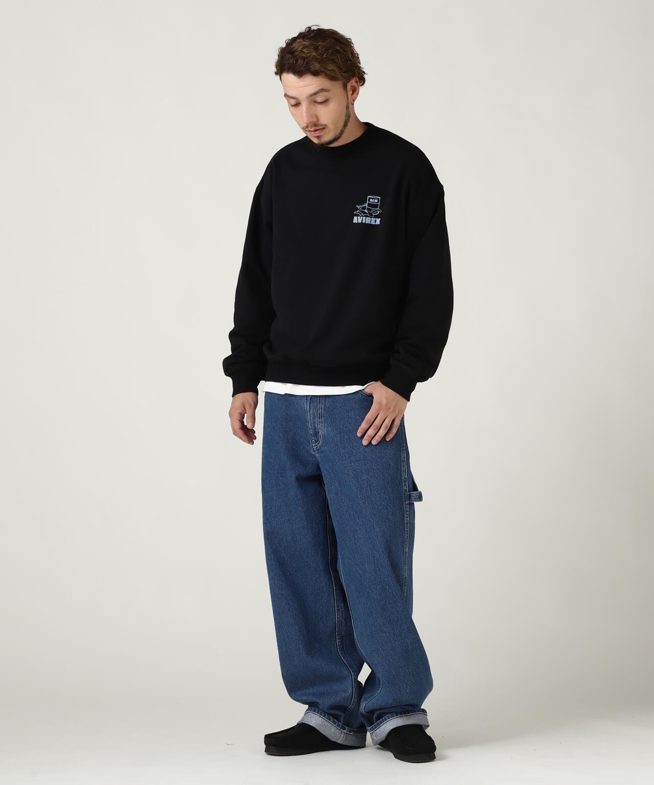 《WEB&DEPOT限定》FLIGHT MECHANIC CREW NECK SWEAT