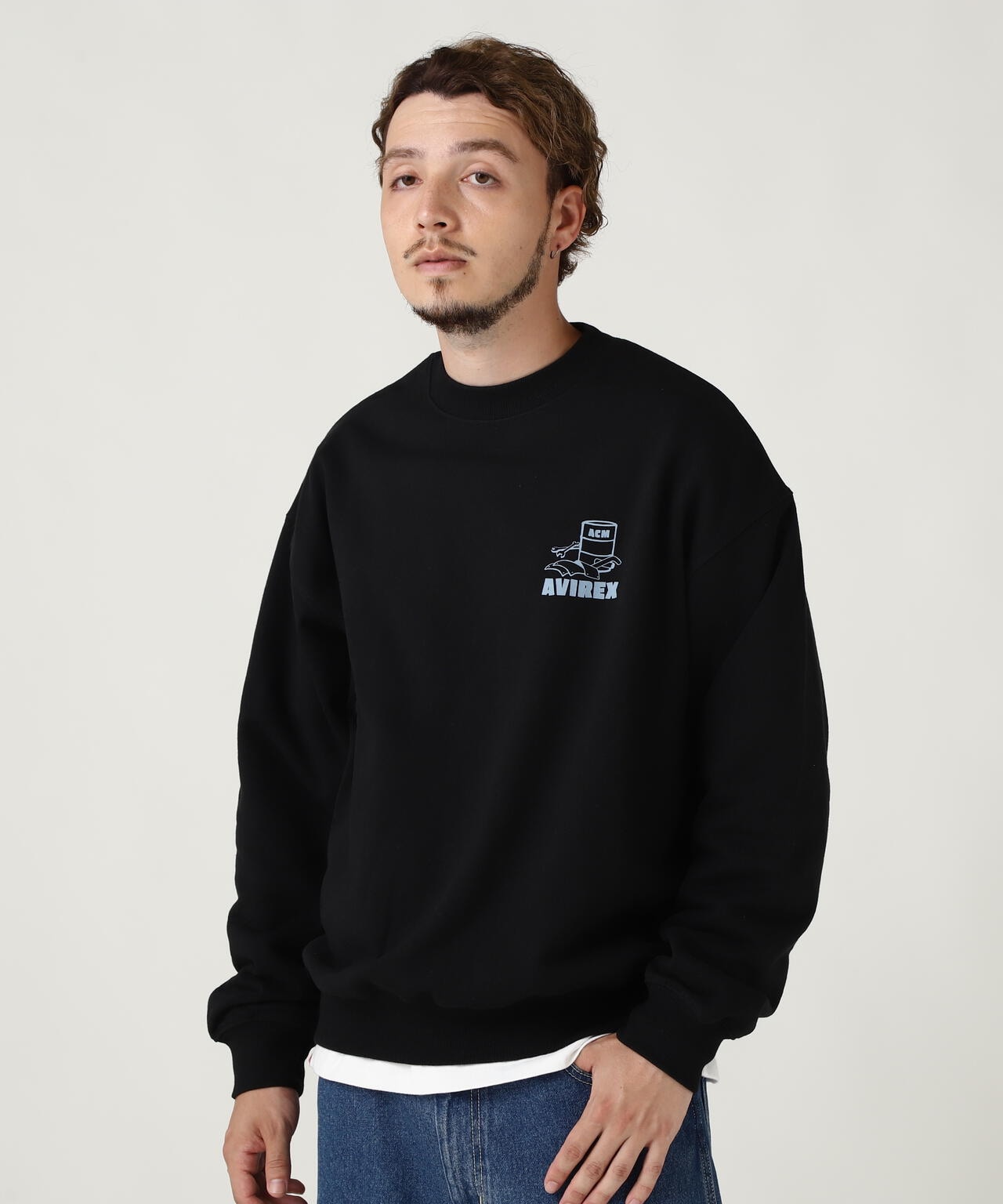 《WEB&DEPOT限定》FLIGHT MECHANIC CREW NECK SWEAT