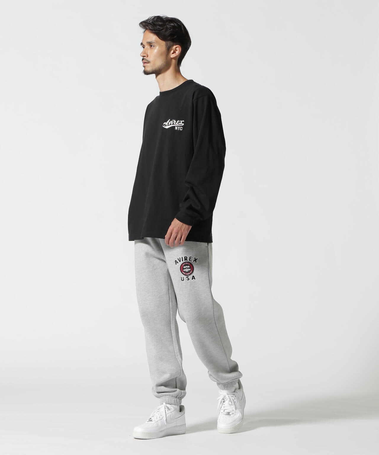 《WEB&DEPOT限定》AMERICAN FLAGS L/S T-SHIRT / アメリカン フラッグス 長袖 Tシャツ / AVIREX