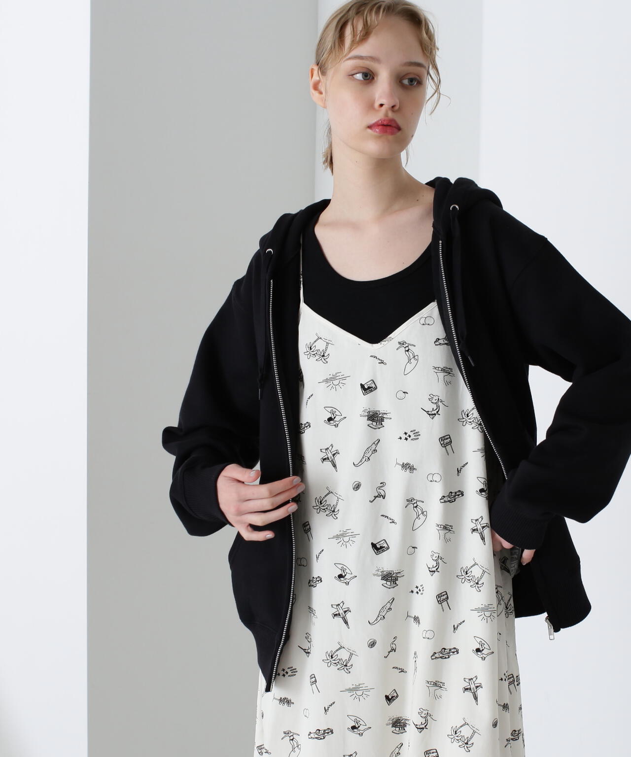 《DAILY/デイリー》ZIP UP SWEAT PARKA / ジップアップ スウェット パーカー / AVIREX /アヴィレックス