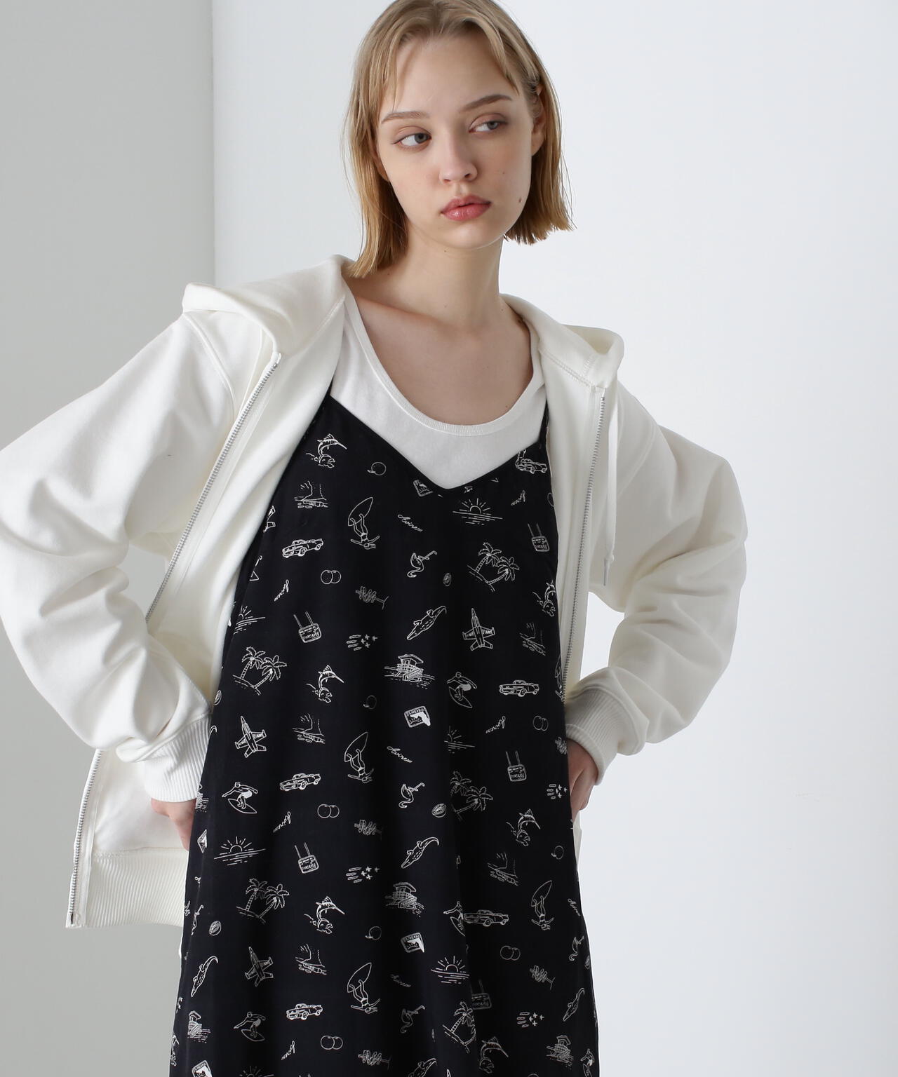《DAILY/デイリー》ZIP UP SWEAT PARKA / ジップアップ スウェット パーカー / AVIREX /アヴィレックス