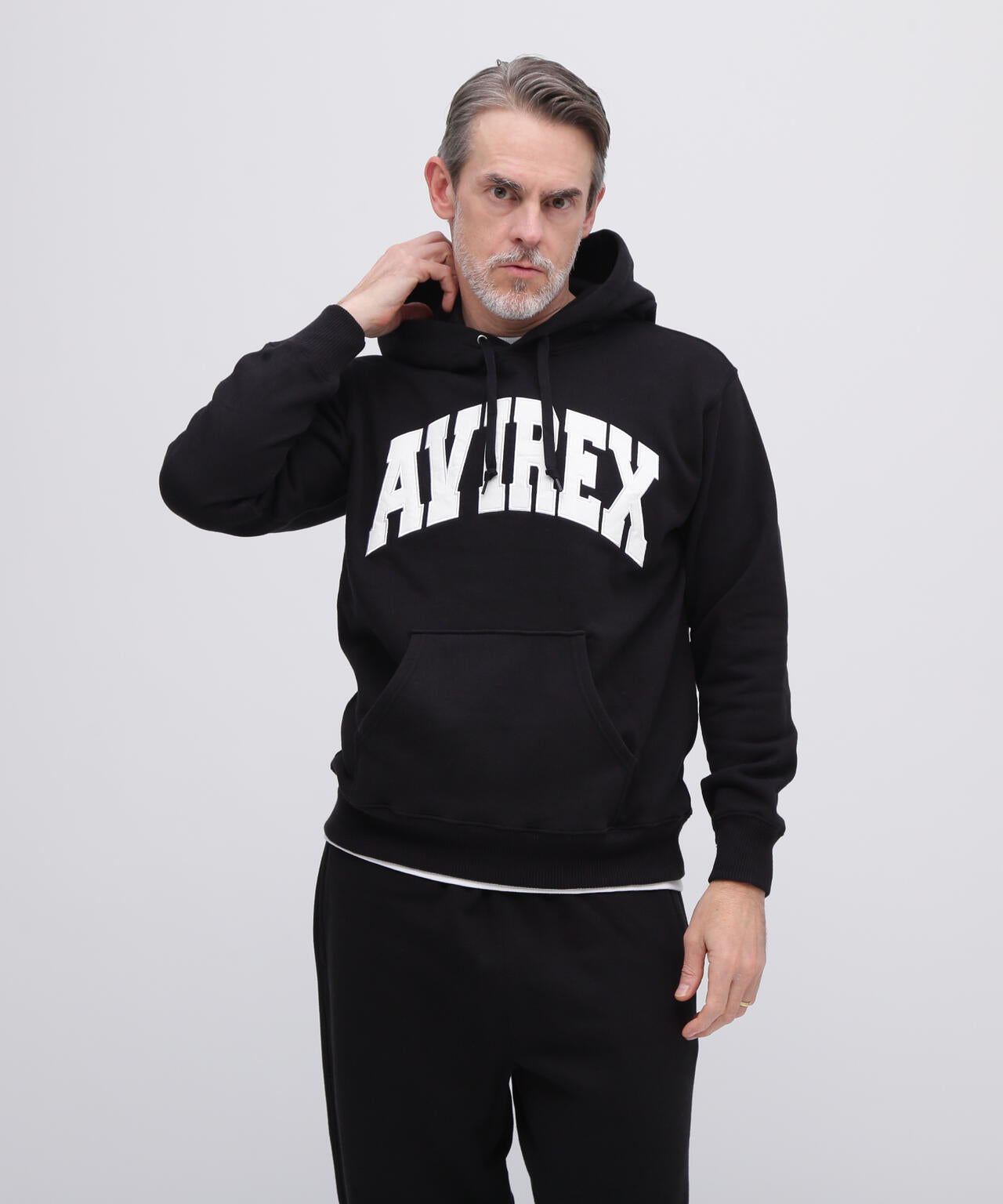 《DAILY/デイリー》PULLOVER SWEAT PARKA LOGO / プルオーバー スウェット パーカー ロゴ / AVIREX