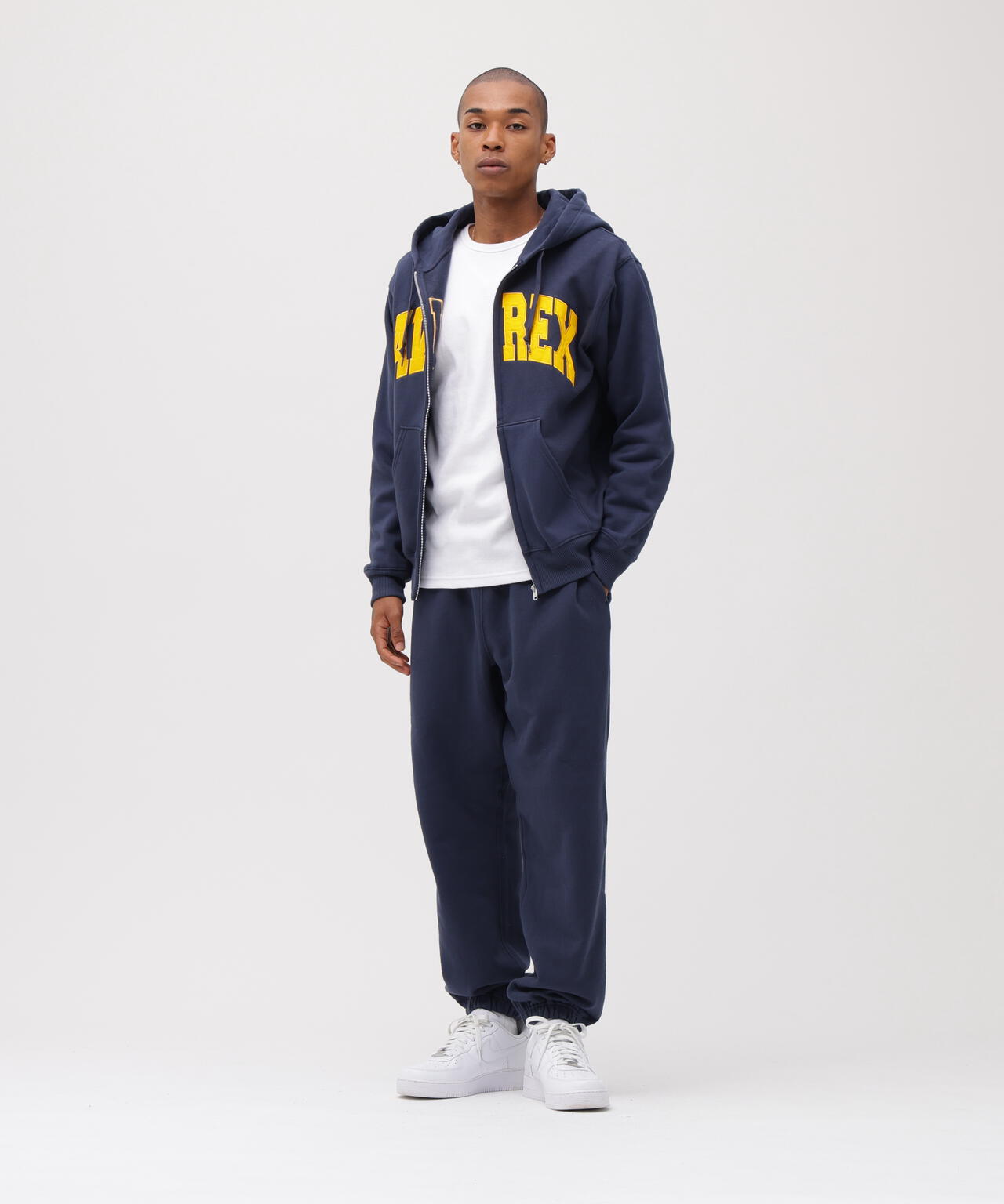 《DAILY/デイリー》ZIP UP SWEAT PARKA LOGO / ジップアップ スウェット パーカー ロゴ / AVIREX /