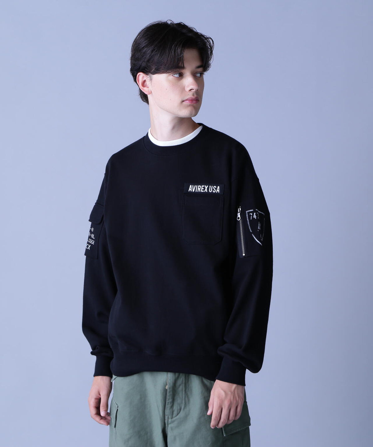 FATIGUE CREWNECK SWEAT / ファティーグ クルーネック スウェット / AVIREX / アヴィレックス