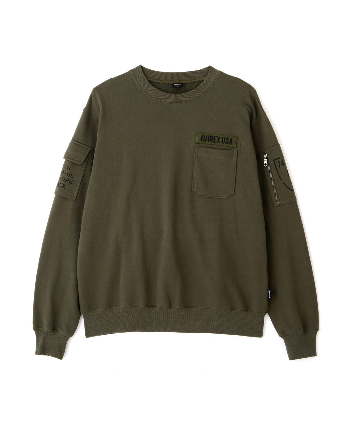 FATIGUE CREWNECK SWEAT / ファティーグ クルーネック スウェット / AVIREX / アヴィレックス