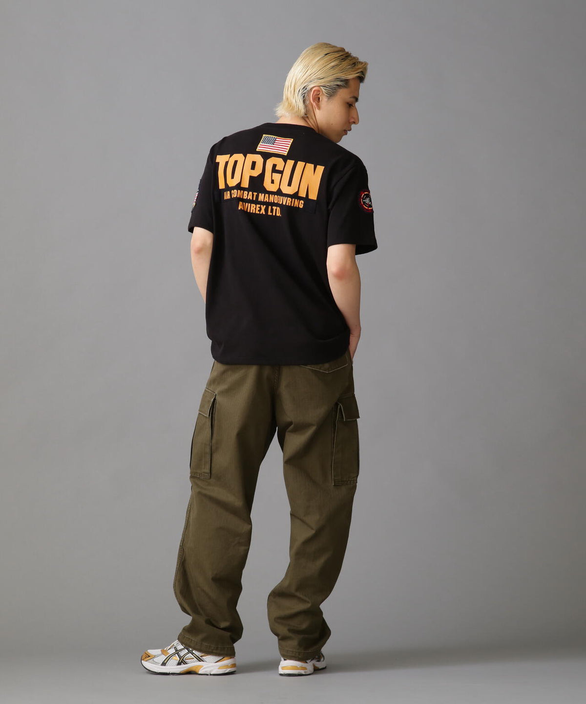 TOP GUN PATCH & PRINT T-SHIRT / トップガン パッチ & プリント Tシャツ