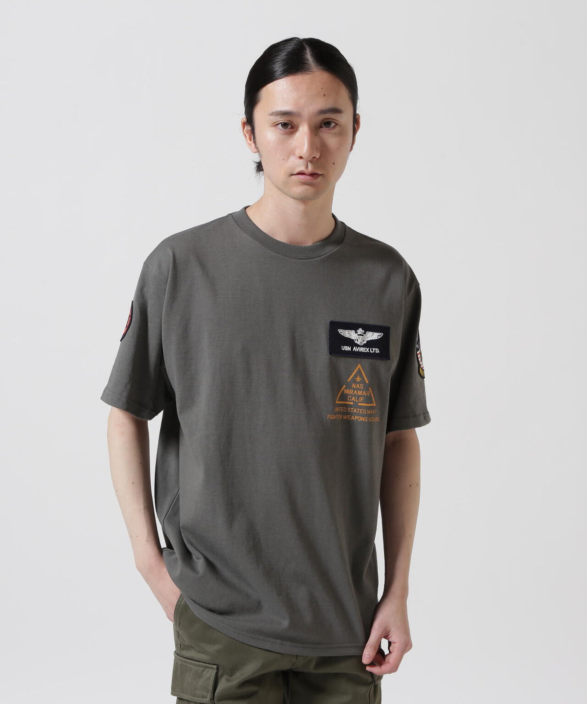 TOP GUN PATCH & PRINT T-SHIRT / トップガン パッチ & プリント Tシャツ