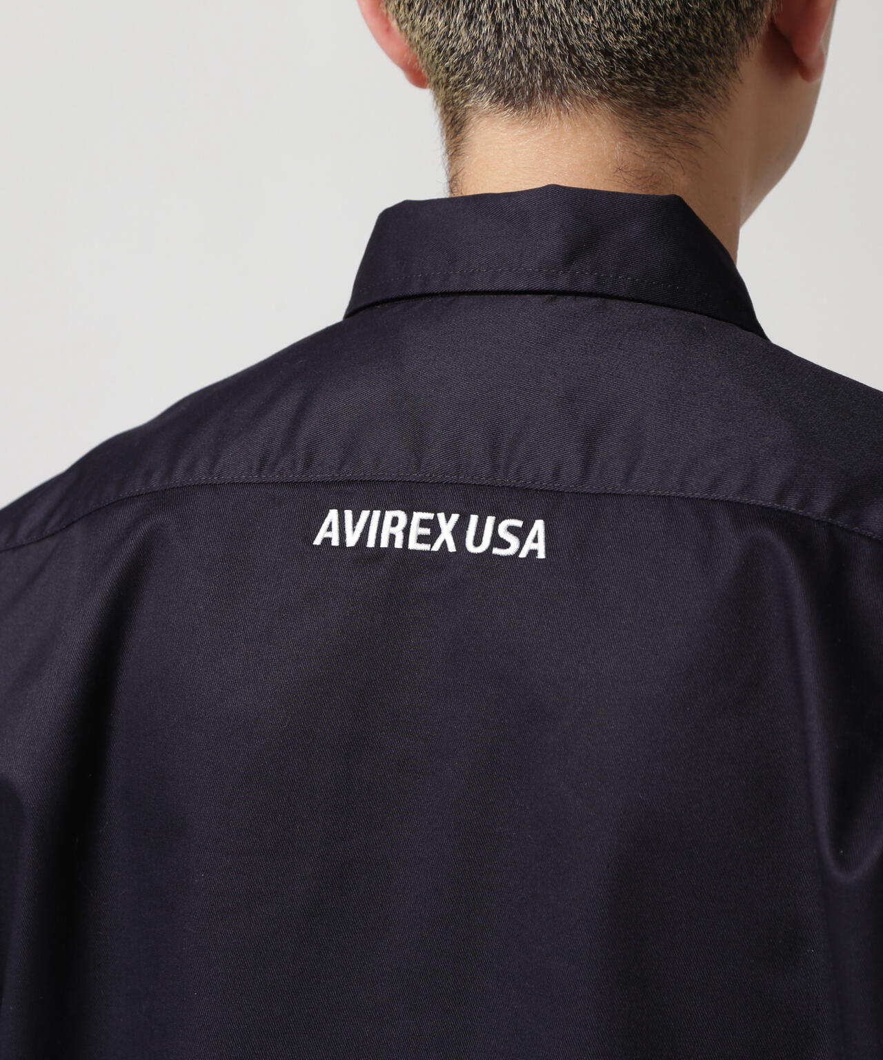 《WEB&DEPOT限定》S/S ZIP UP WORK SHIRT / ショートスリーブ ジップアップ ワークシャツ / AVIREX /
