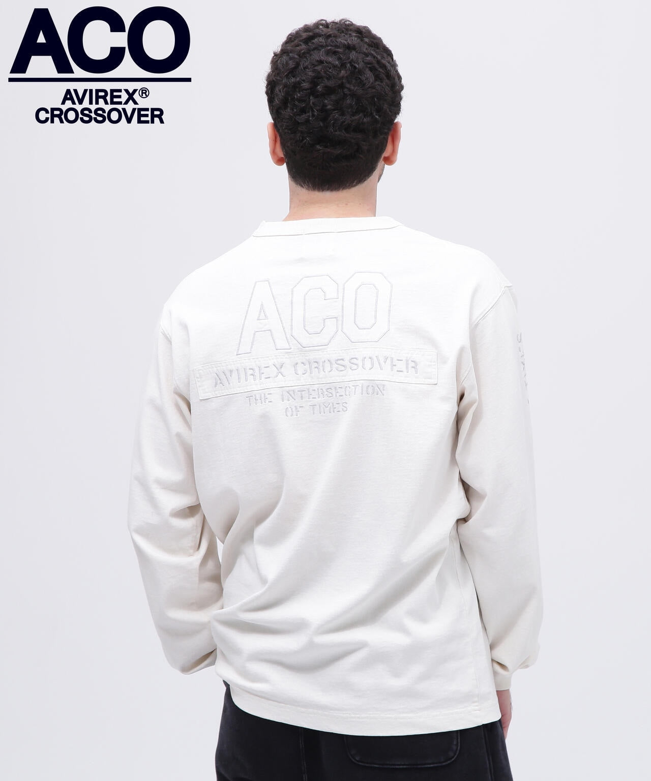 《CROSSOVER》FADED WASH LONGSLEEVE T-SHIRT / フェイデッド ウォッシュ 長袖Tシャツ