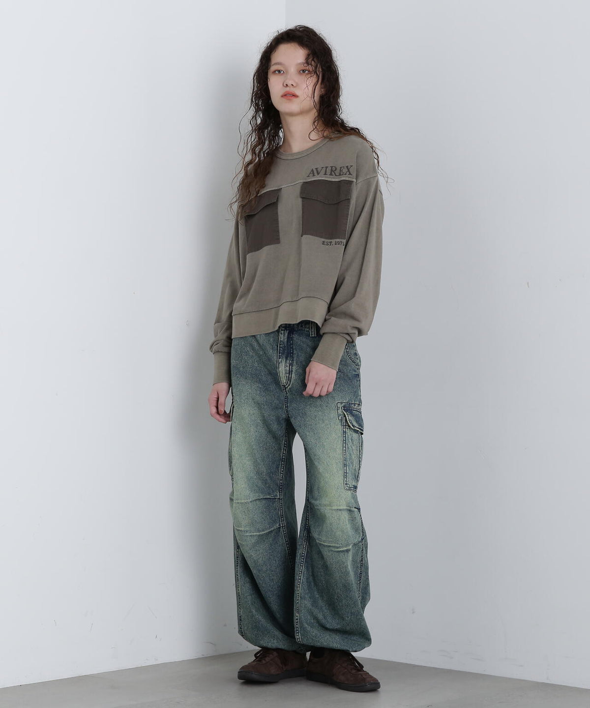 DOUBLE POCKET SWEAT/ダブルポケットスウェット