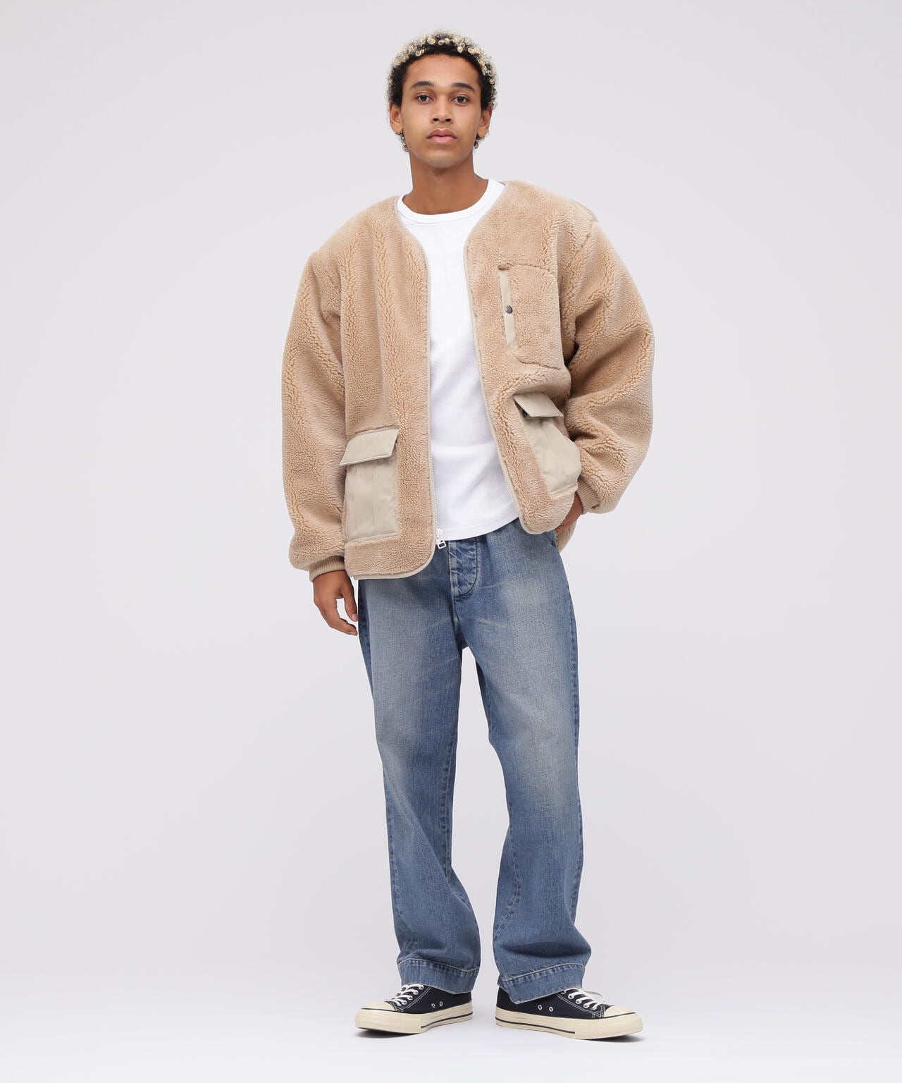 《WEB&DEPOT限定》BOA CARDIGAN ’24 / ボア カーディガン / AVIREX / アヴィレックス