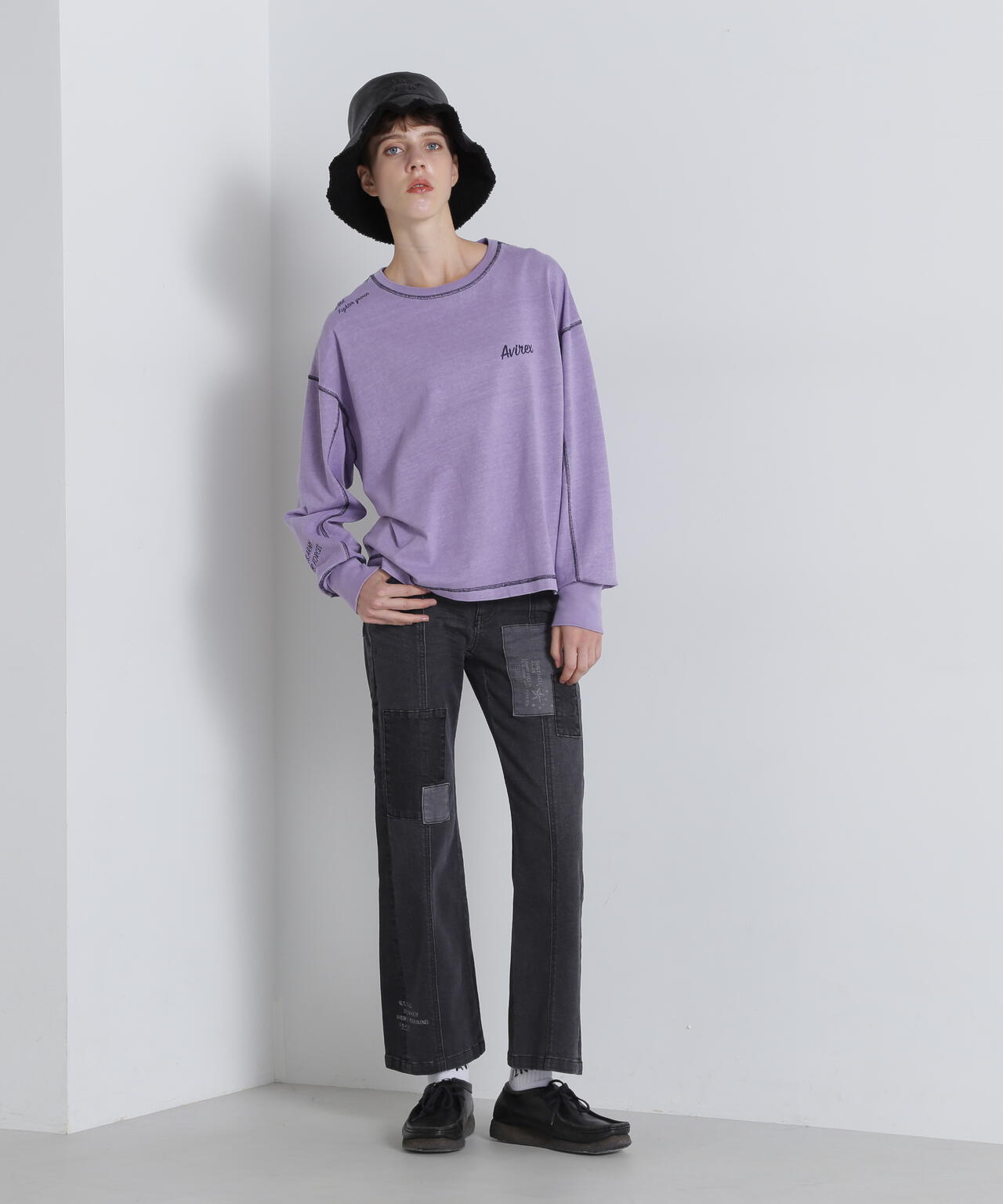 《直営店限定》REVERSIBLE FAKE LEATHER HAT/リバーシブル ハット