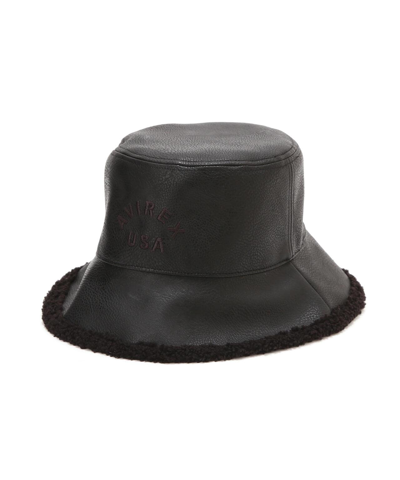 《直営店限定》REVERSIBLE FAKE LEATHER HAT/リバーシブル ハット