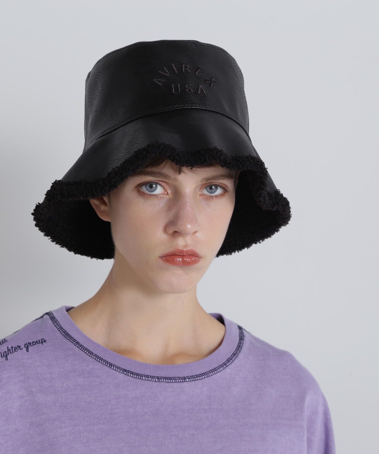 《直営店限定》REVERSIBLE FAKE LEATHER HAT/リバーシブル ハット