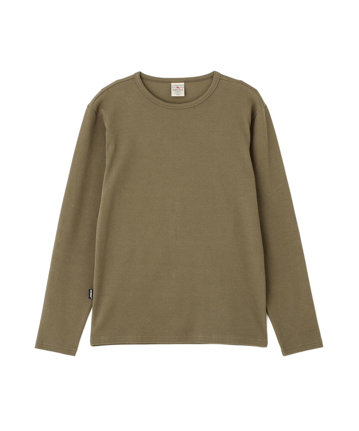 《DAILY/デイリー》RIB L/S CREW NECK T-SHIRT