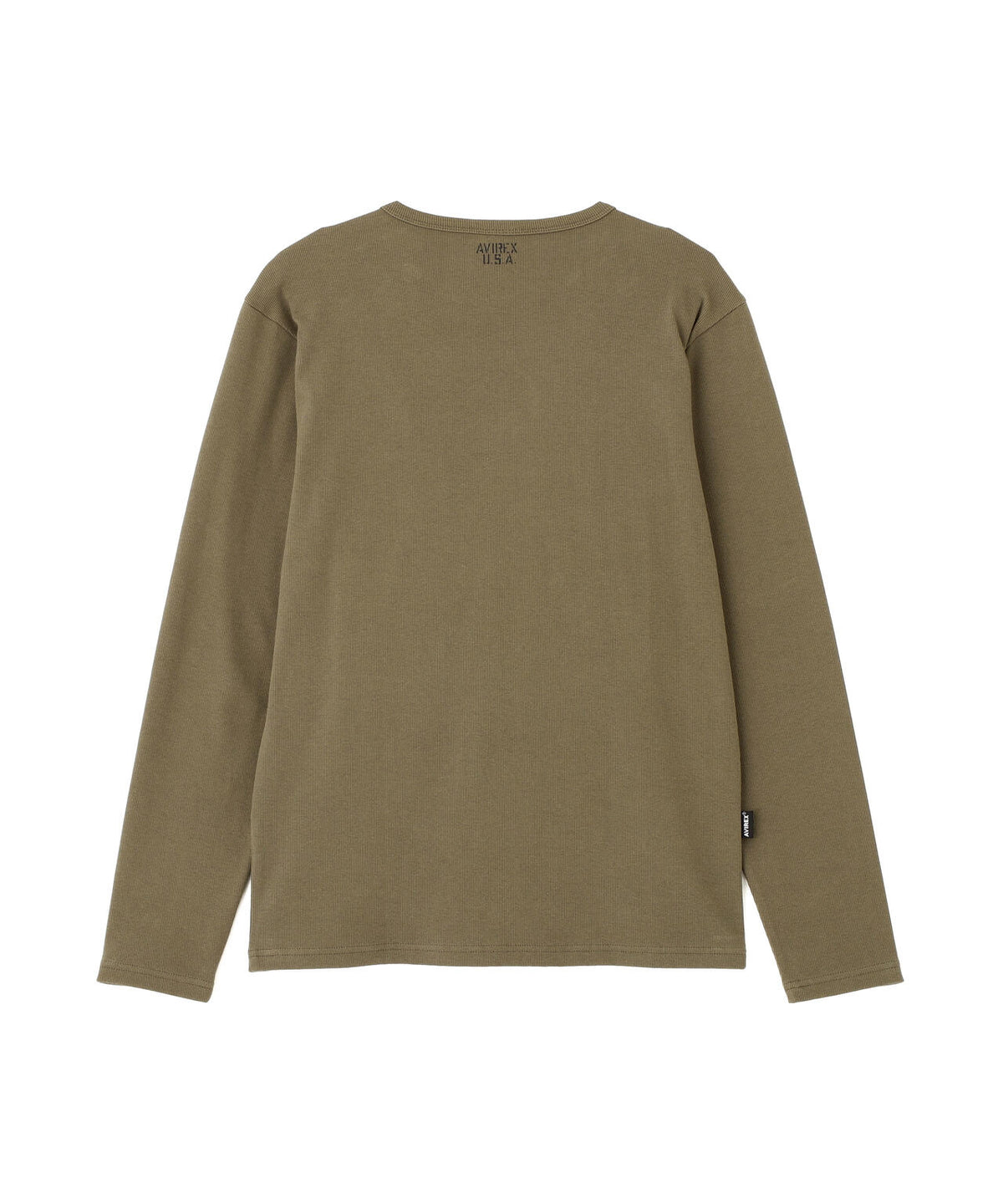 《DAILY/デイリー》RIB L/S CREW NECK T-SHIRT