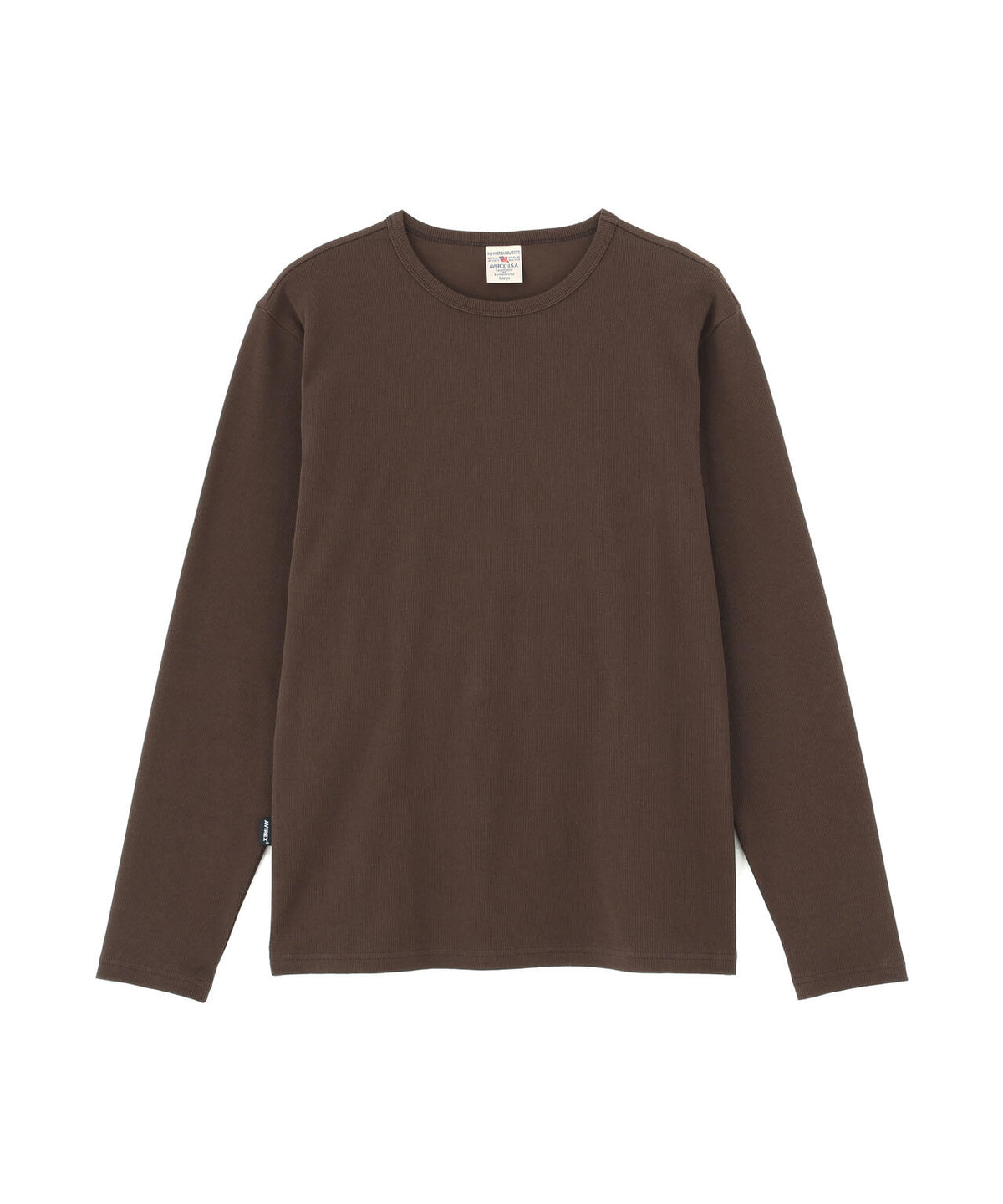《DAILY/デイリー》RIB L/S CREW NECK T-SHIRT