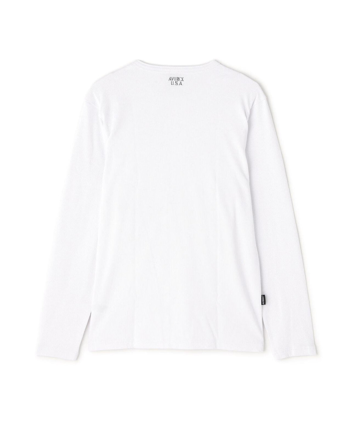 《DAILY/デイリー》RIB L/S HENLEY NECK T-SHIRT