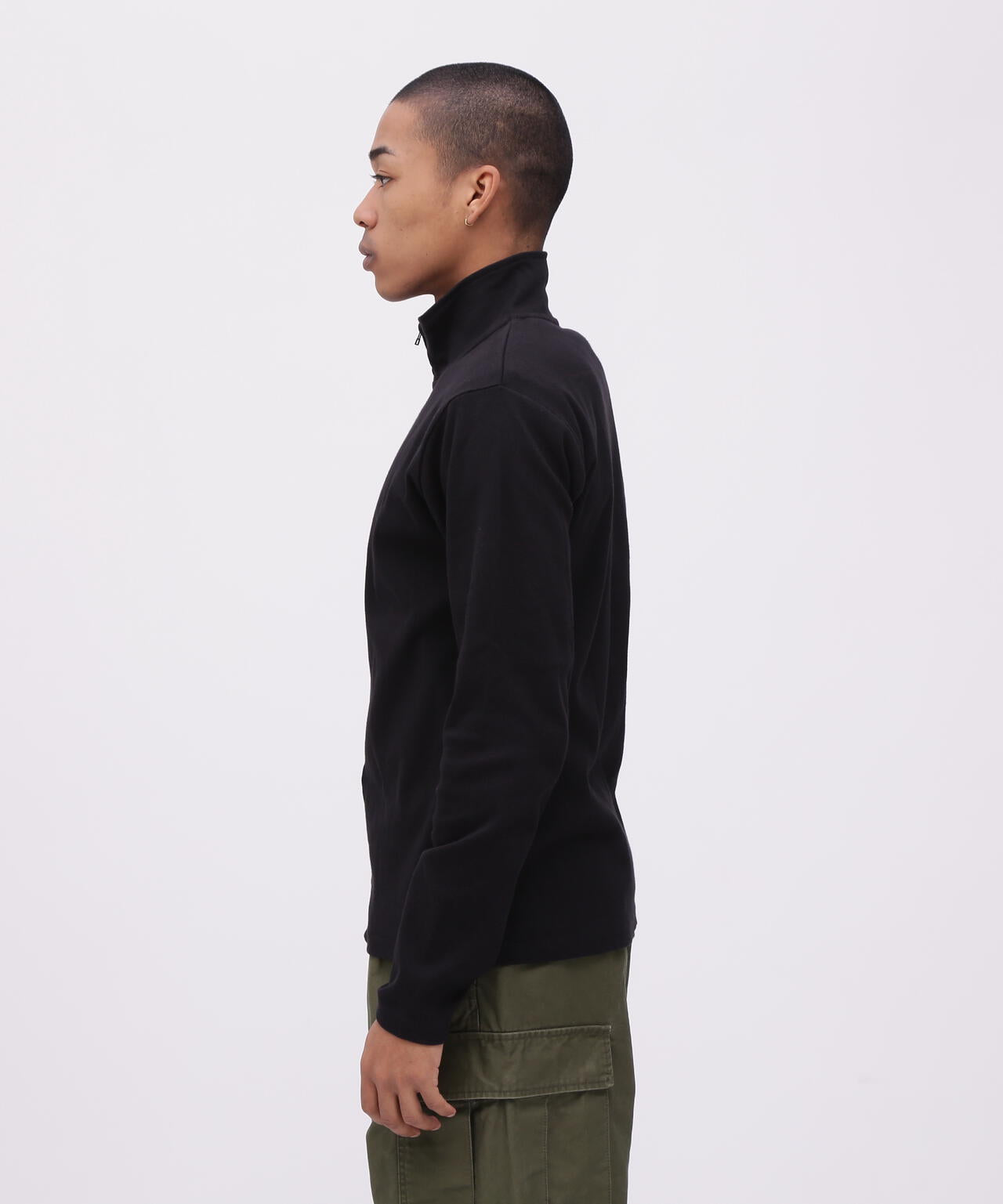 《DAILY/デイリー》STAND ZIP RIB JACKET/スタンドジップ リブ ジャケット