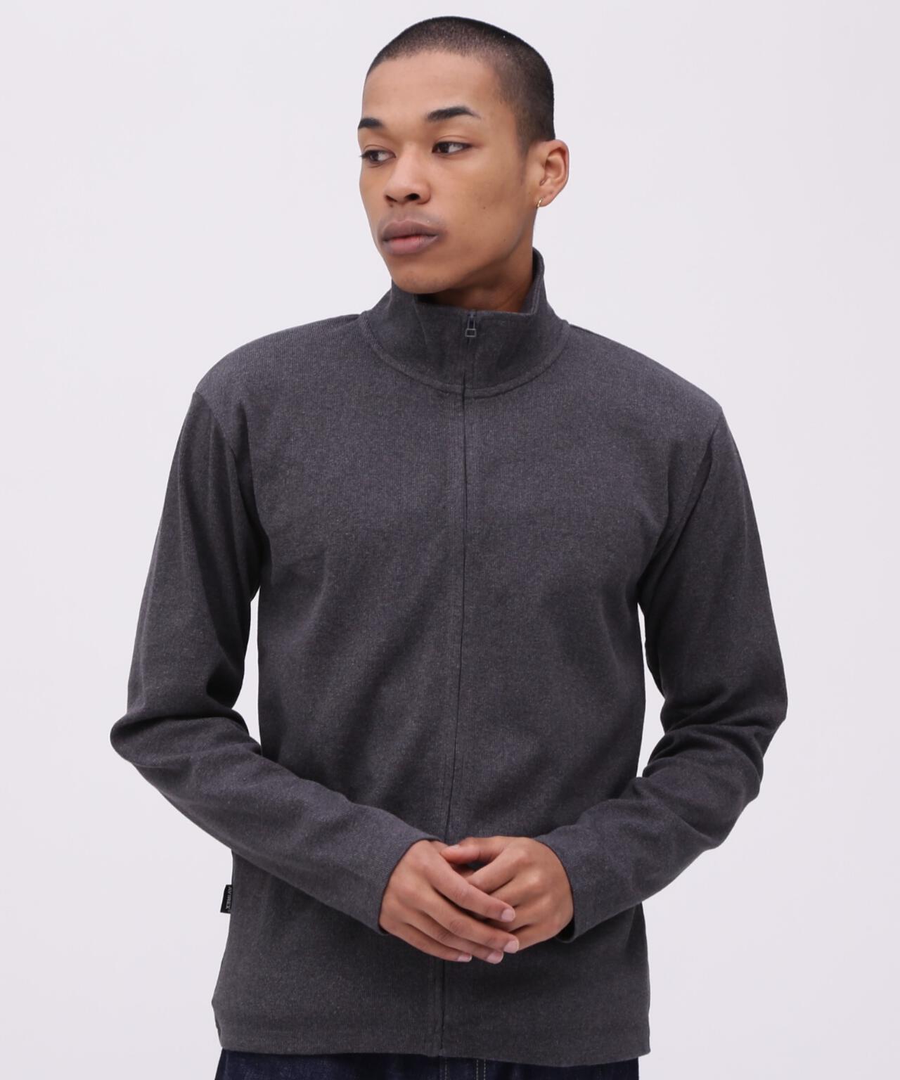 《DAILY/デイリー》STAND ZIP RIB JACKET/スタンドジップ リブ ジャケット