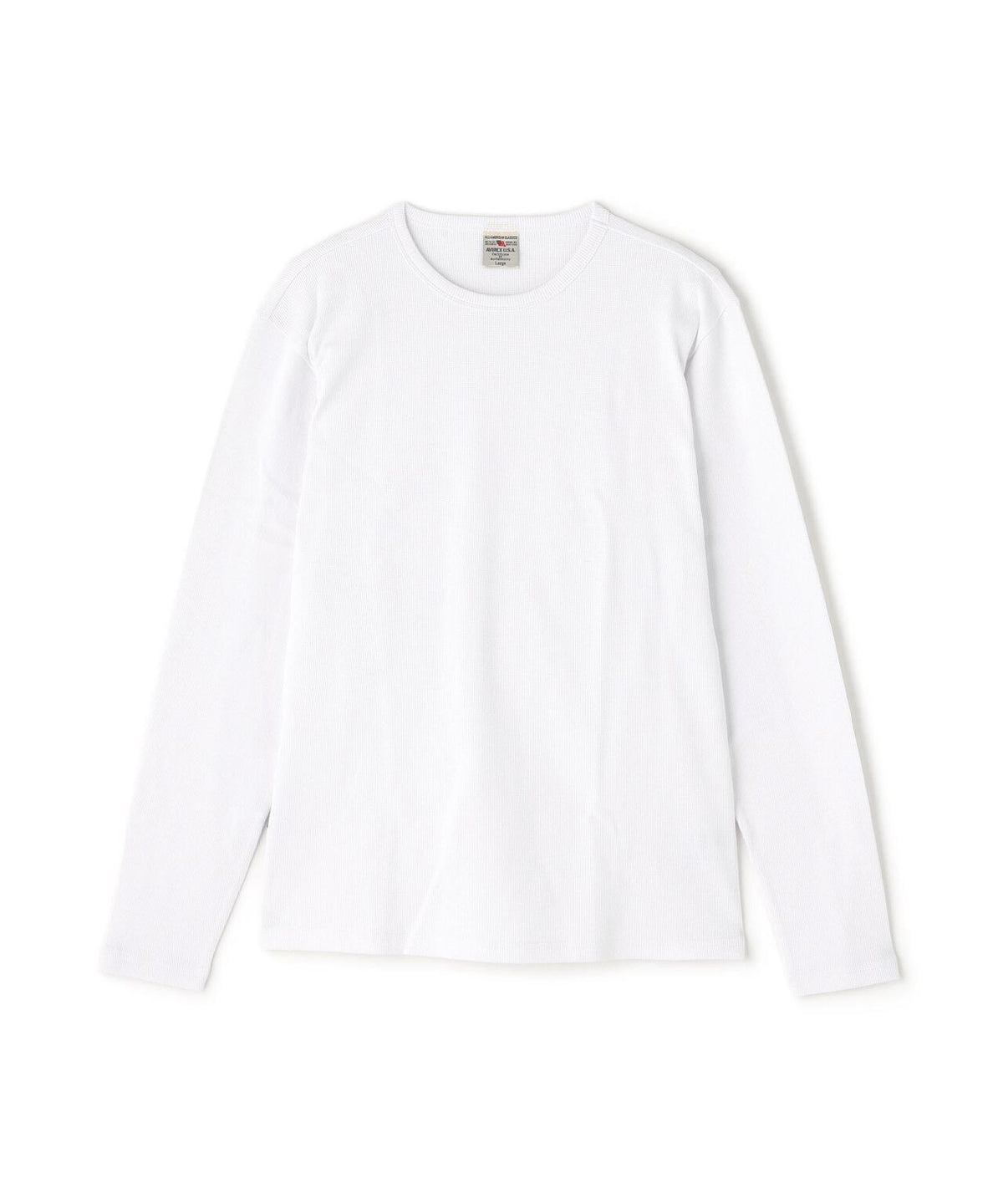 《DAILY/デイリー》MINI WAFFLE CREW-NECK L/S T-SHIRT/ミニワッフル クルーネック 長袖 Tシャツ