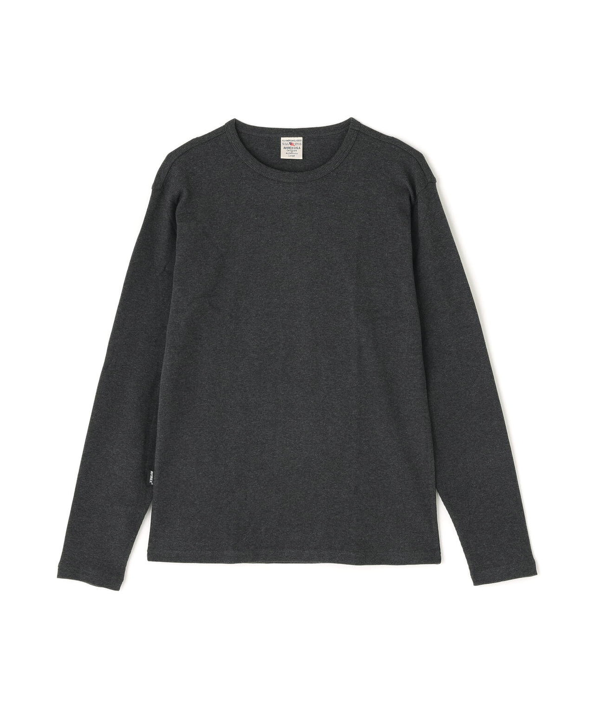 《DAILY/デイリー》MINI WAFFLE CREW-NECK L/S T-SHIRT/ミニワッフル クルーネック 長袖 Tシャツ
