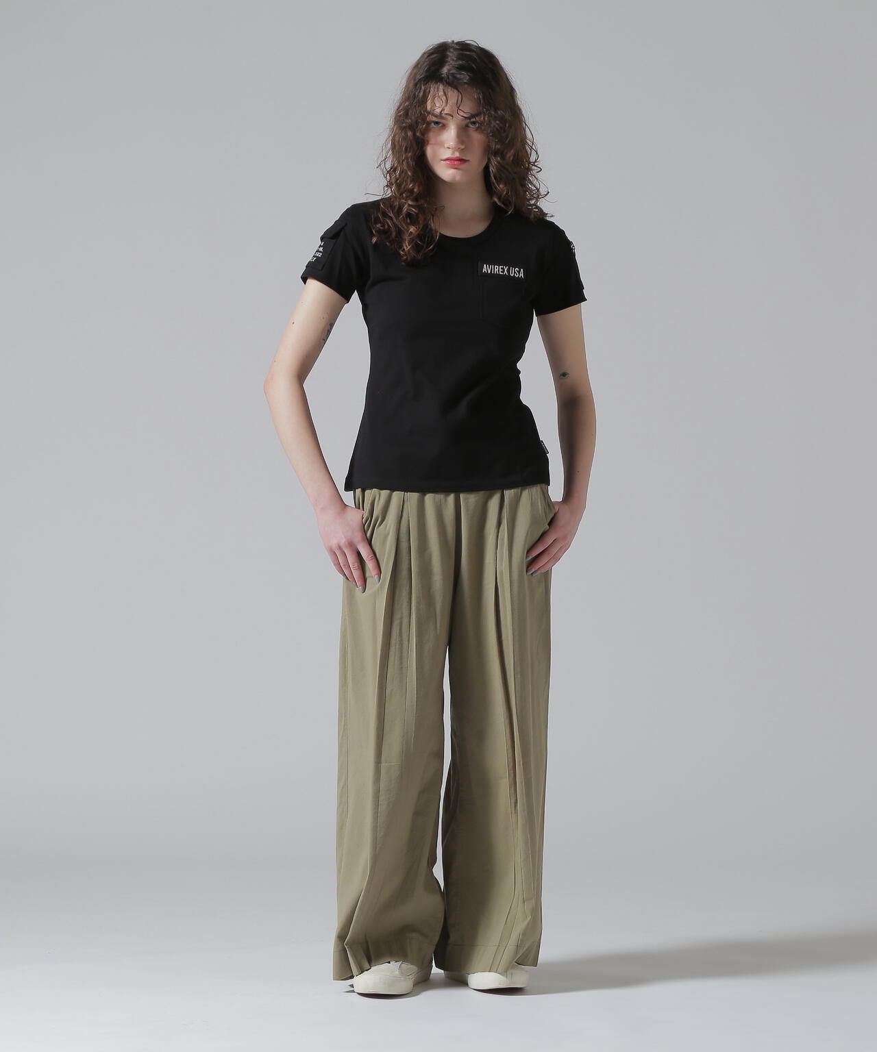 BOX PLEATS RELAX PANTS/ボックスプリーツ リラックスパンツ