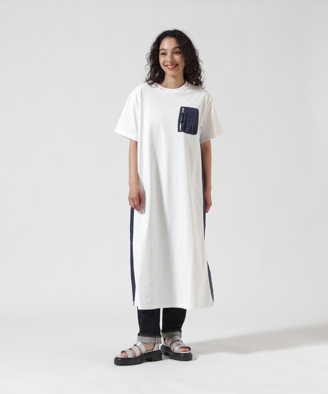 《WEB&DEPOT限定》MA-1 POCKET ONEPIECE/MA-1ポケット ワンピース
