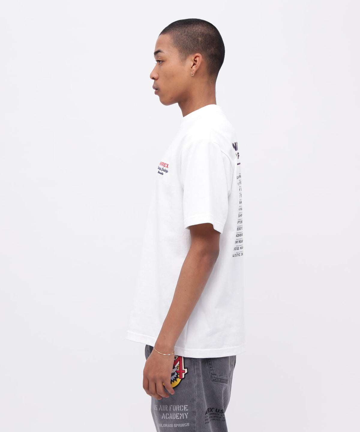 USAFA SQUADRONS EMBROIDERY T-SHIRT / 刺繍 半袖Tシャツ / AVIREX / アヴィレックス