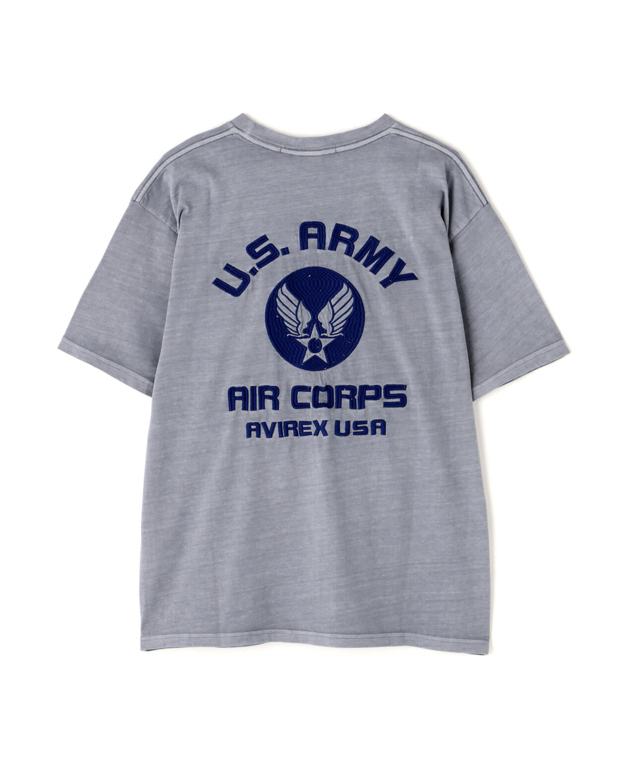 FADE WASH EMBROIDERY T-SHIRT ”U.S.AAC”