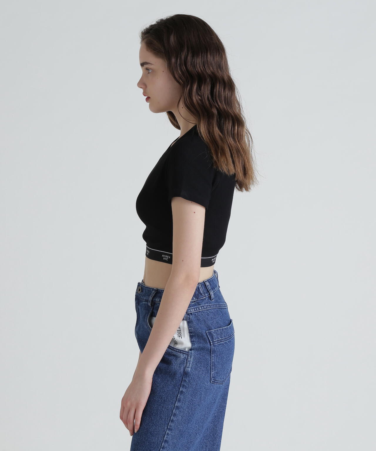 S/S LOGO RUBBER TAPE TOPS/ロゴラバーテープトップス
