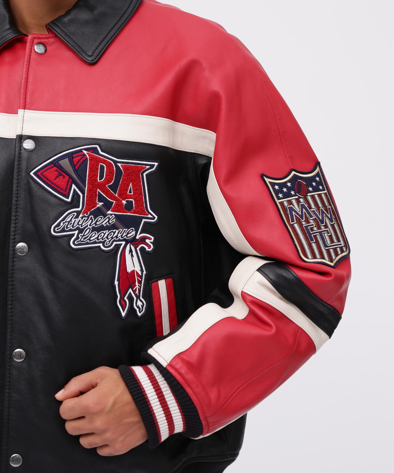 VARSITY JACKET RED AXES / バーシティジャケット レッドアクシズ / AVIREX / アヴィレックス