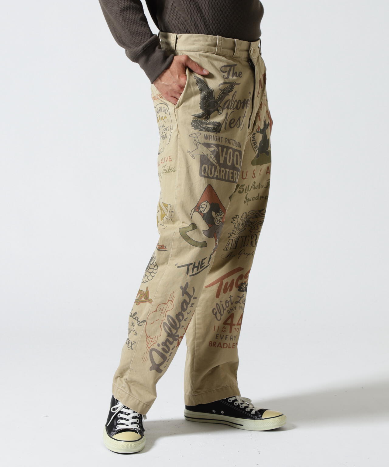 《RESTORE COLLECTION》60’s ARMY CHINO PANTS ”ARCHIVE GRAPHIC”
