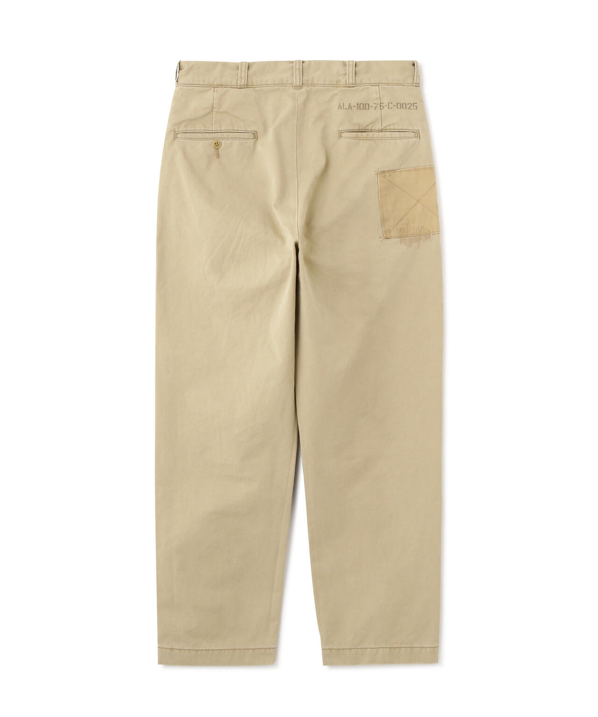 《RESTORE COLLECTION》ARMY CHINO PANTS ”REPAIR CUSTOM”