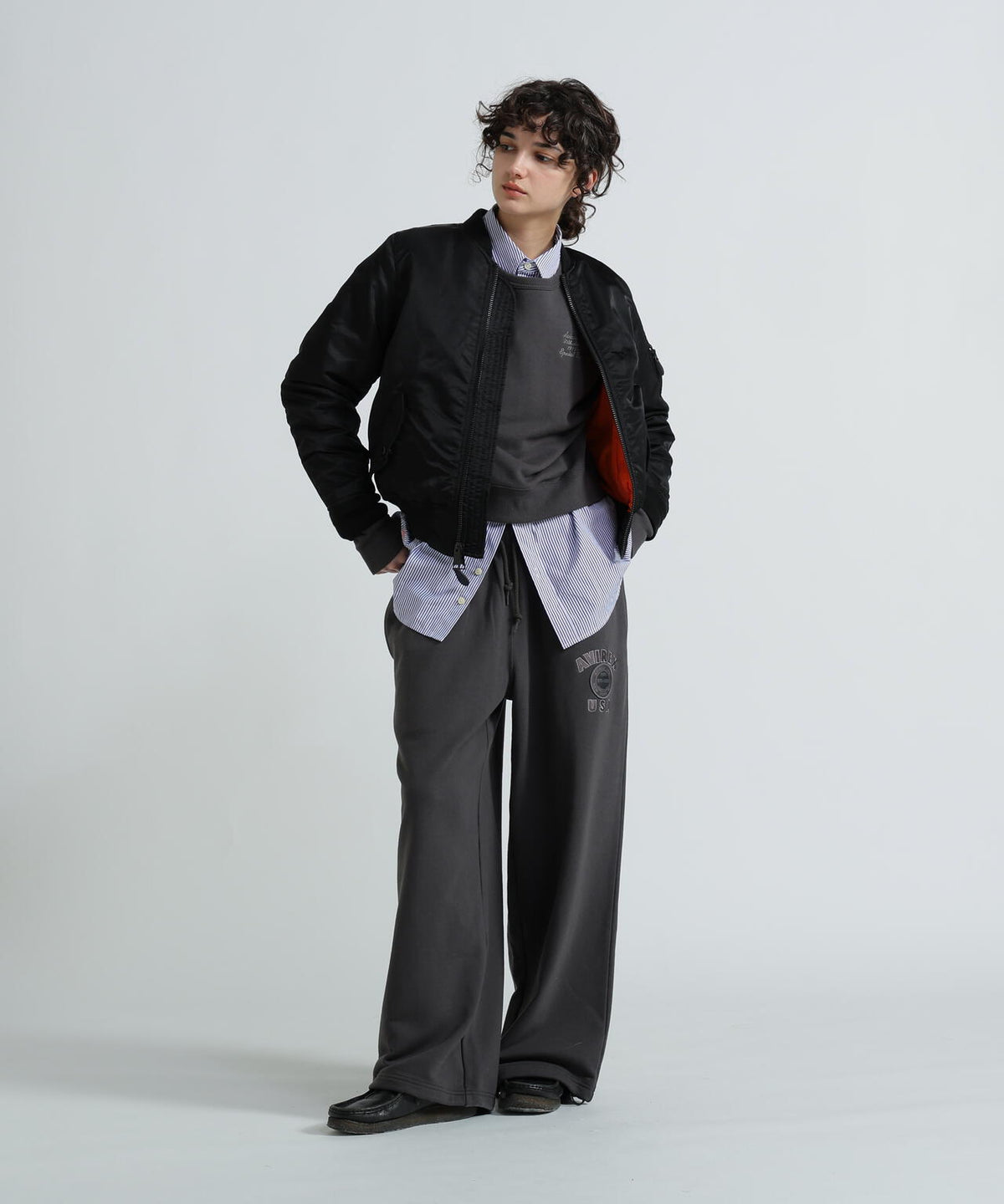 《WOMAN/直営店限定》AVIREX 50th VARSITY PANTS/バーシティーパンツ
