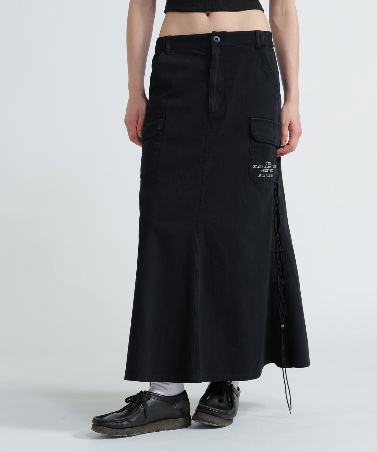 MILITARY SIDE LACE UP SKIRT/ミリタリーサイドレースアップスカート