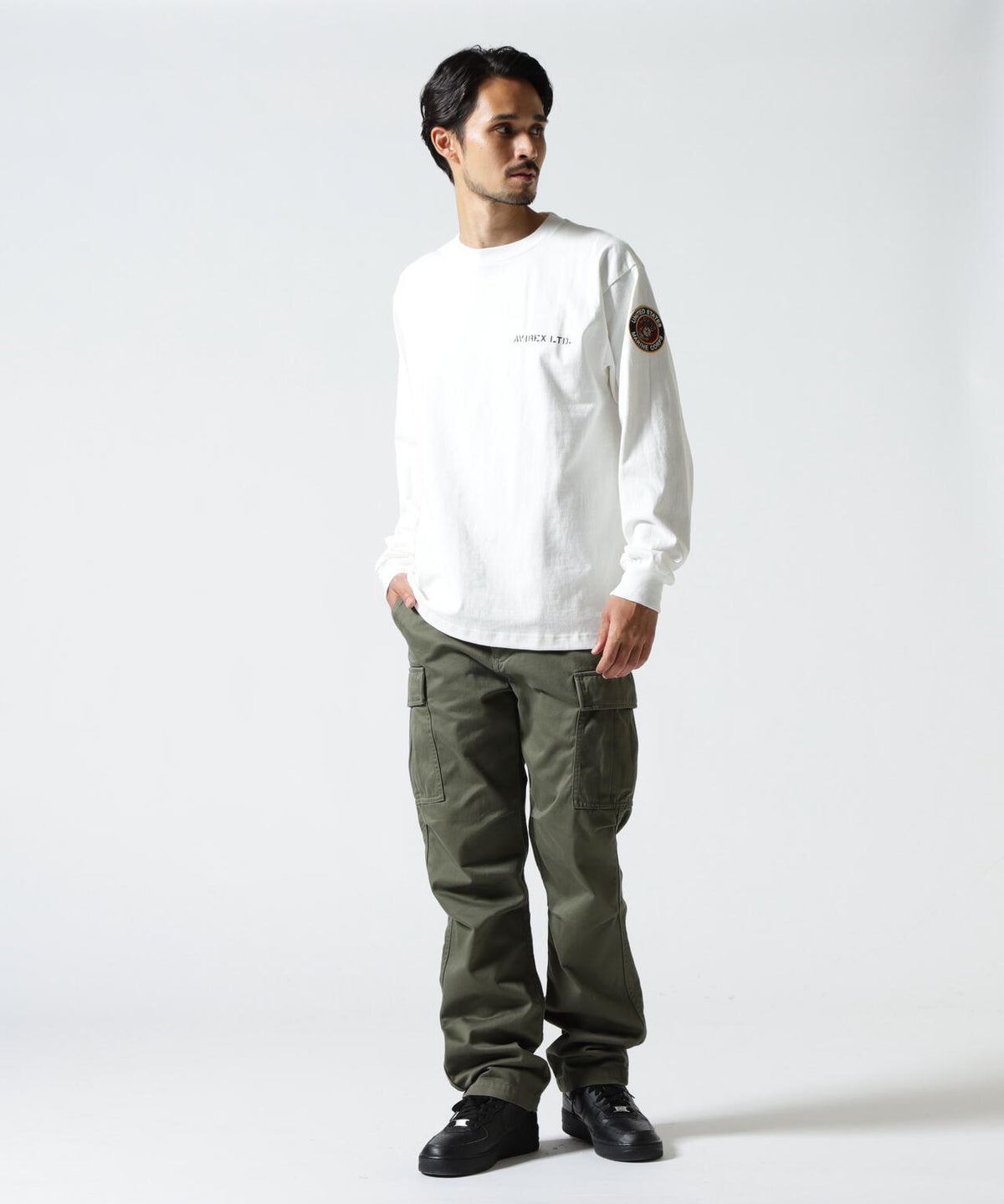 CAMP LEJEUNE PATCHED L/S T-SHIRT