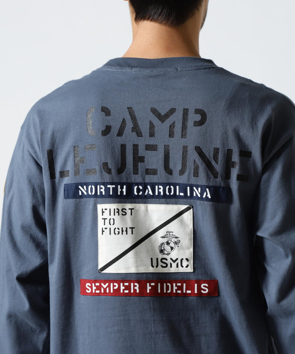 CAMP LEJEUNE PATCHED L/S T-SHIRT