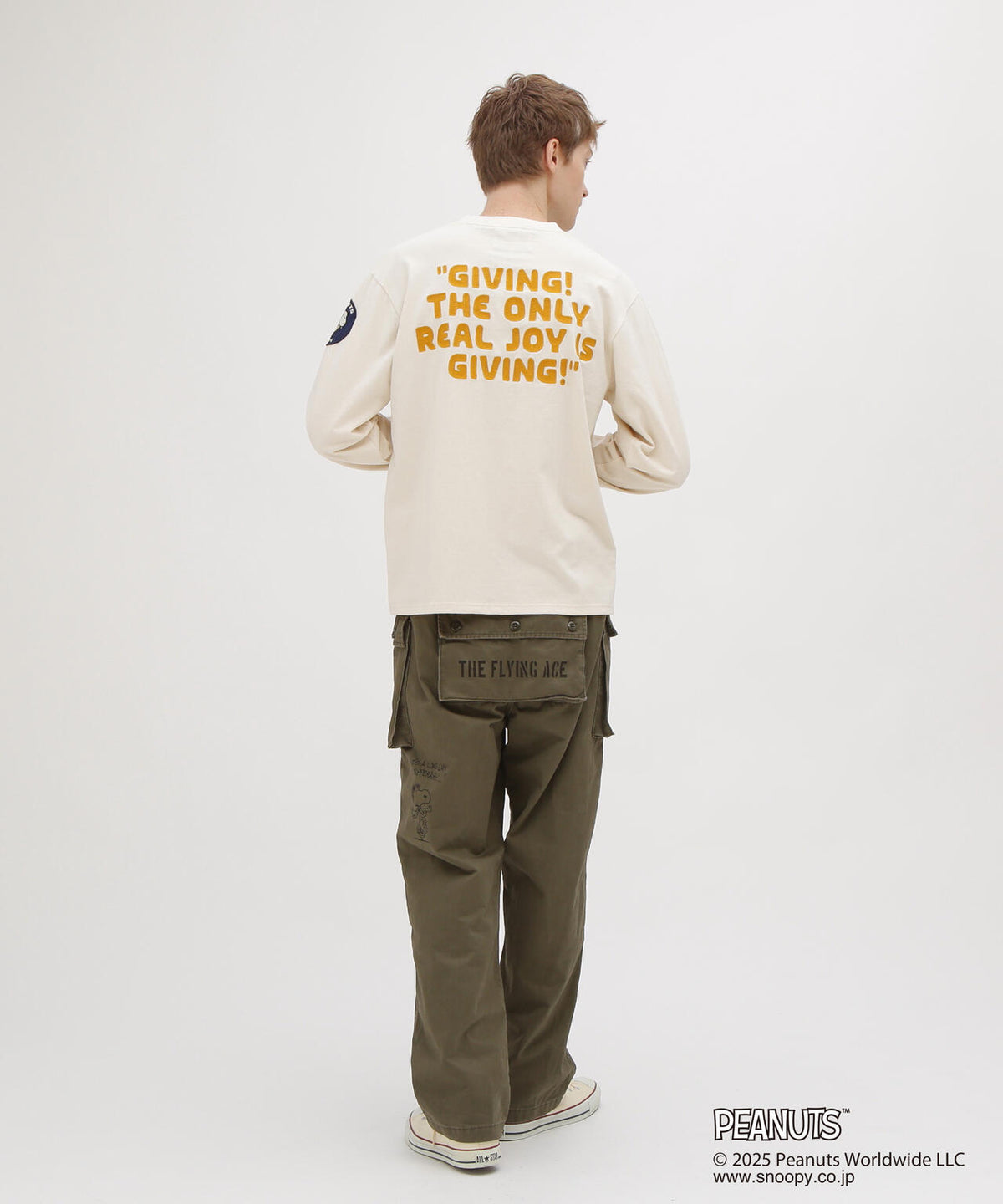《AVIREX × PEANUTS》LONGSLEEVE T-SHIRT