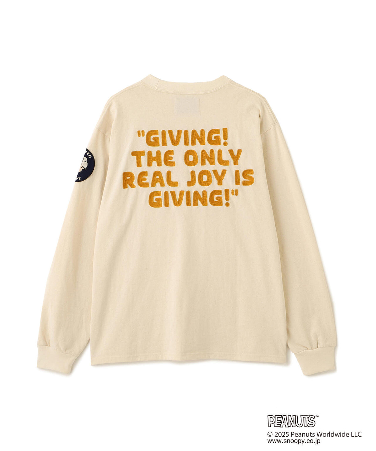 《AVIREX × PEANUTS》LONGSLEEVE T-SHIRT