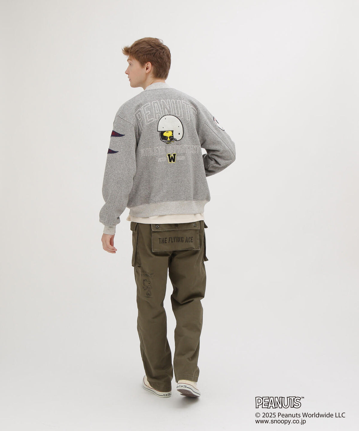 《AVIREX × PEANUTS》SWEAT CARDIGAN