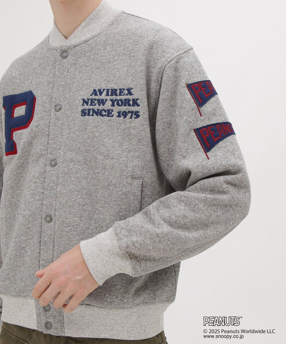 《AVIREX × PEANUTS》SWEAT CARDIGAN