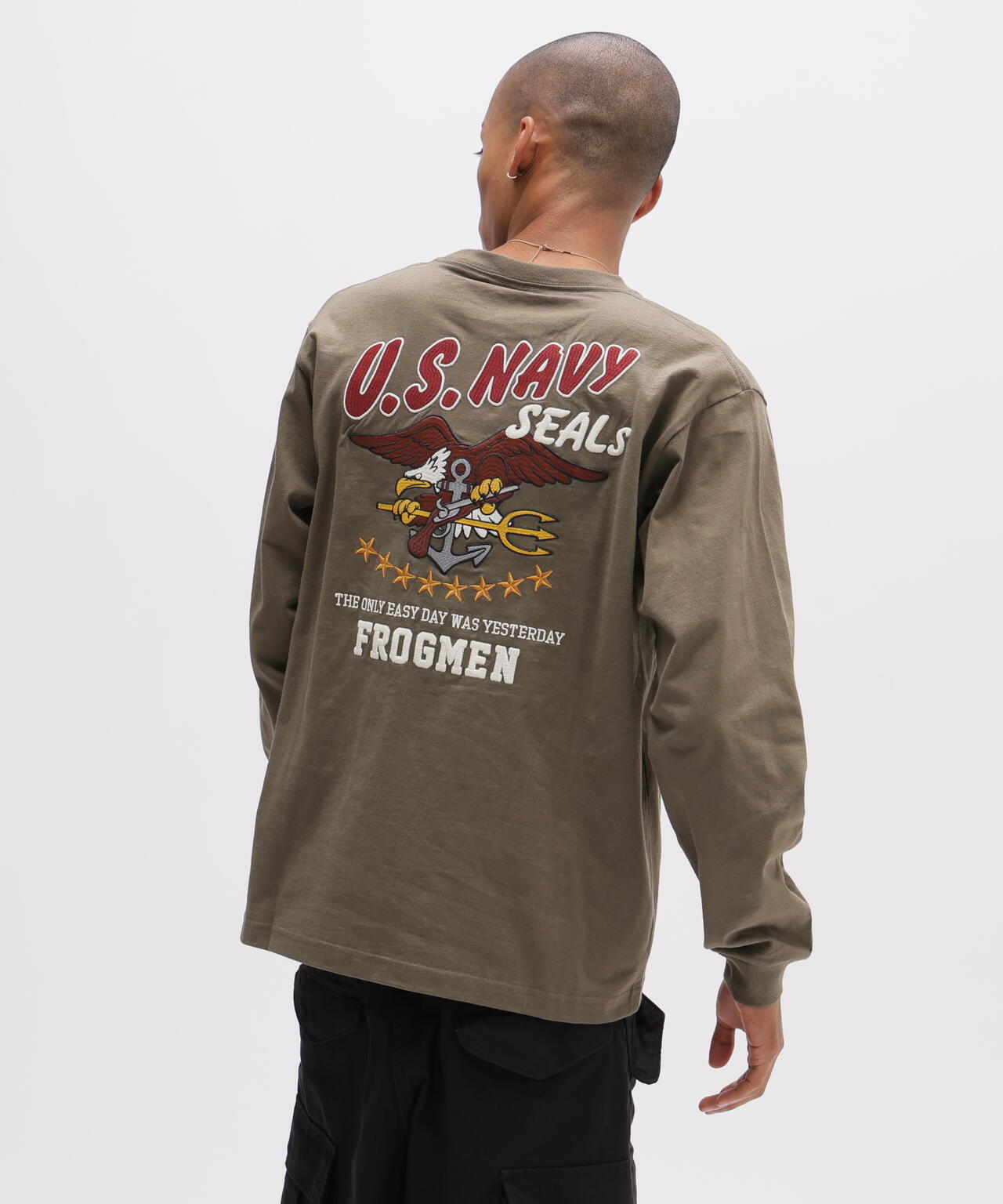 《WEB&DEPOT限定》EMB L/S T-SHIRT NAVY SEALS