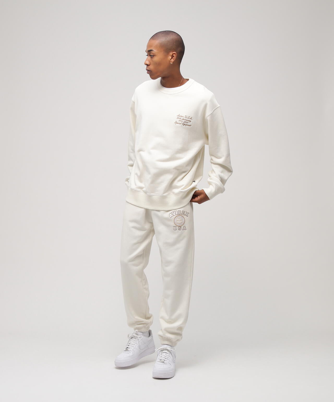 AVIREX 50th VARSITY CREWNECK SWEAT