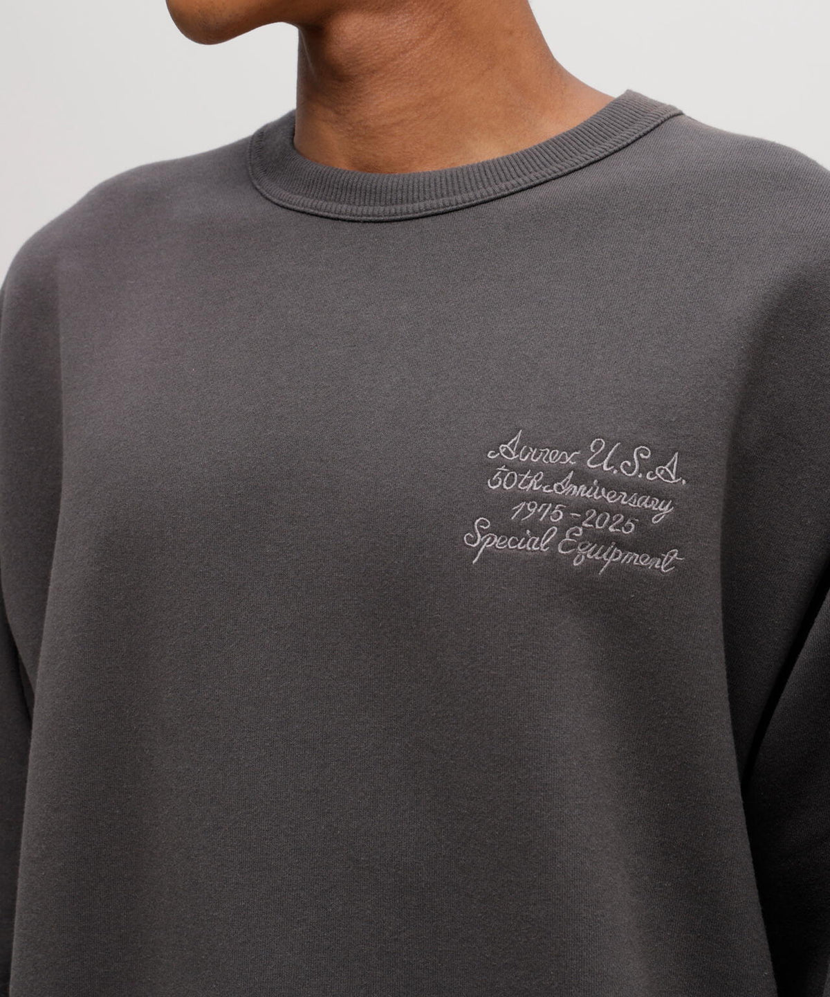 AVIREX 50th VARSITY CREWNECK SWEAT