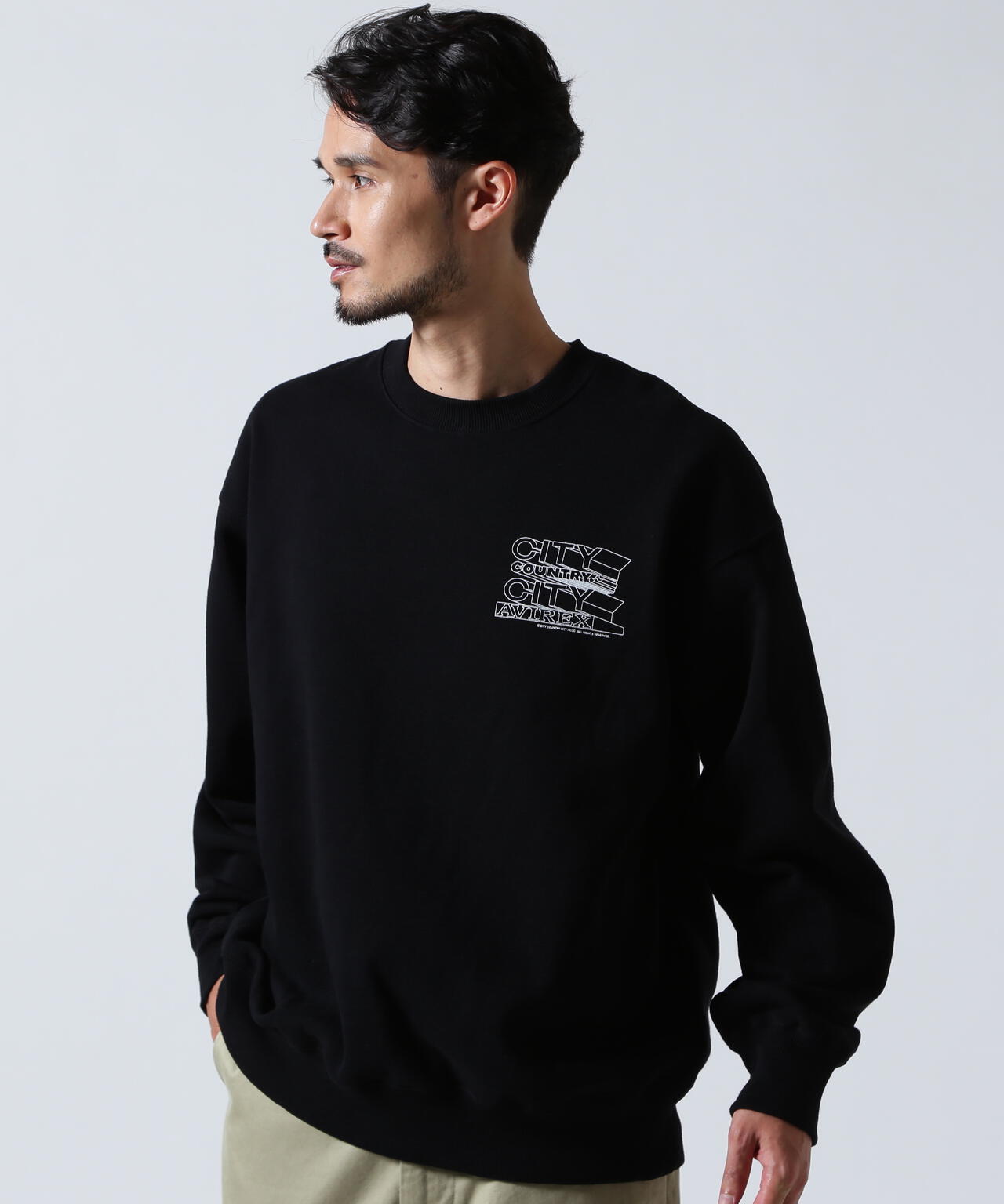 《AVIREX × CITY COUNTRY CITY》SIGNATURE CREW SWEAT